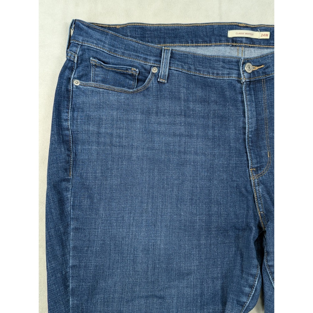 Levi's‎ Classic Bootcut Dark Blue Womens Jeans Plus Size 24W